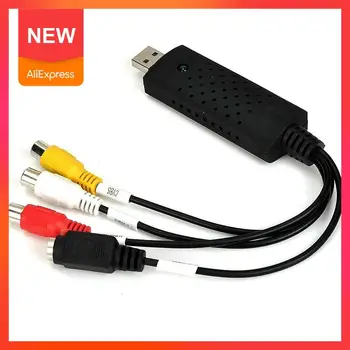 

USB 2.0 TV Video Audio VHS To DVD HDD Converter Capture Cable UP Card Video Card Signal AV Adapter Easycap E6X6