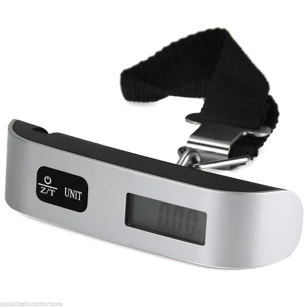 

Digital Travel Luggage LCD Hanging Scale 50kg 110lb Electronic Weight Strap Suitcase Luggage Scales for Home Travel Shop