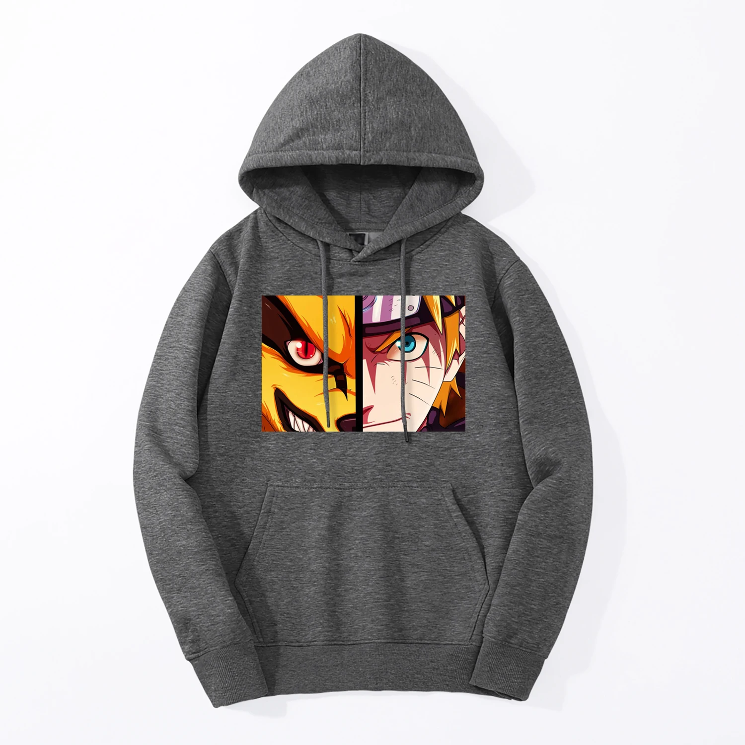 Аниме Kurama NARUTO принт мужские толстовки с капюшоном толстовки Новое поступление весна зима теплый флис Высокое качество свободный спортивный костюм