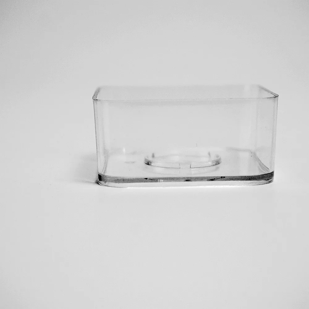 High Transparency  Square shape Tealight Candle Containers 20 pcs For DIY Scented Weddings Candle