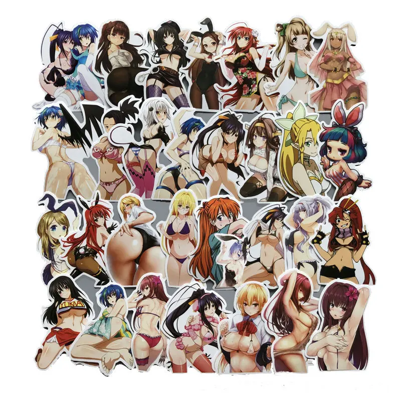 

70pcs Anime Sexy Stickers Pack Beautiful Women Girl Pegatinas Adult Otaku Welfare For Phone Laptop Luggage Suitcase Skateboard