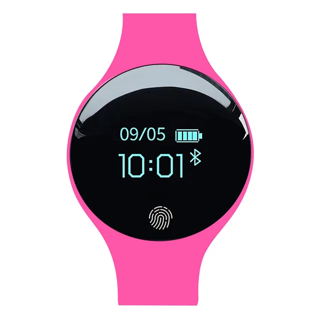 Умные часы с цветным сенсорным экраном, с датчиком движения, умные часы для занятий спортом, фитнесом, для мужчин и женщин, беспроводные устройства для IOS, Android, iPhone - Цвет: rose red