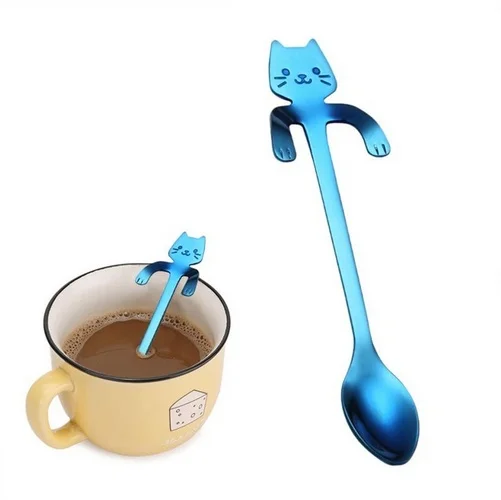 Tea Milk Mixer Coffee Mix Spoon Stainless Steel Spoon Scoop Metal Spoons