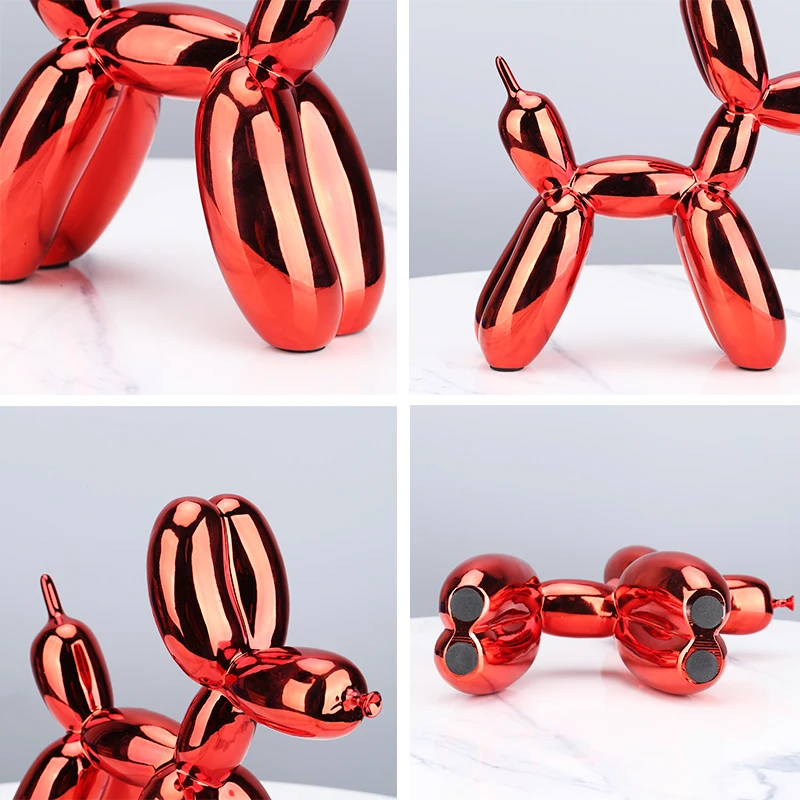 Dog Statue Ornaments Resin Puppy Sculptures Home Decor