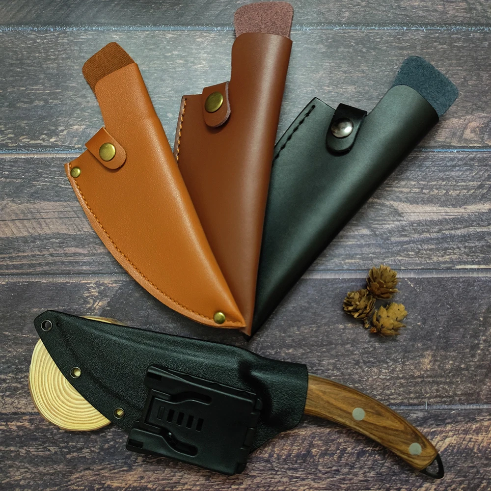 Premium Leather Sheath for Kitchen and Outdoor Knives - Durable Protector for Boning and Cleaver Blades