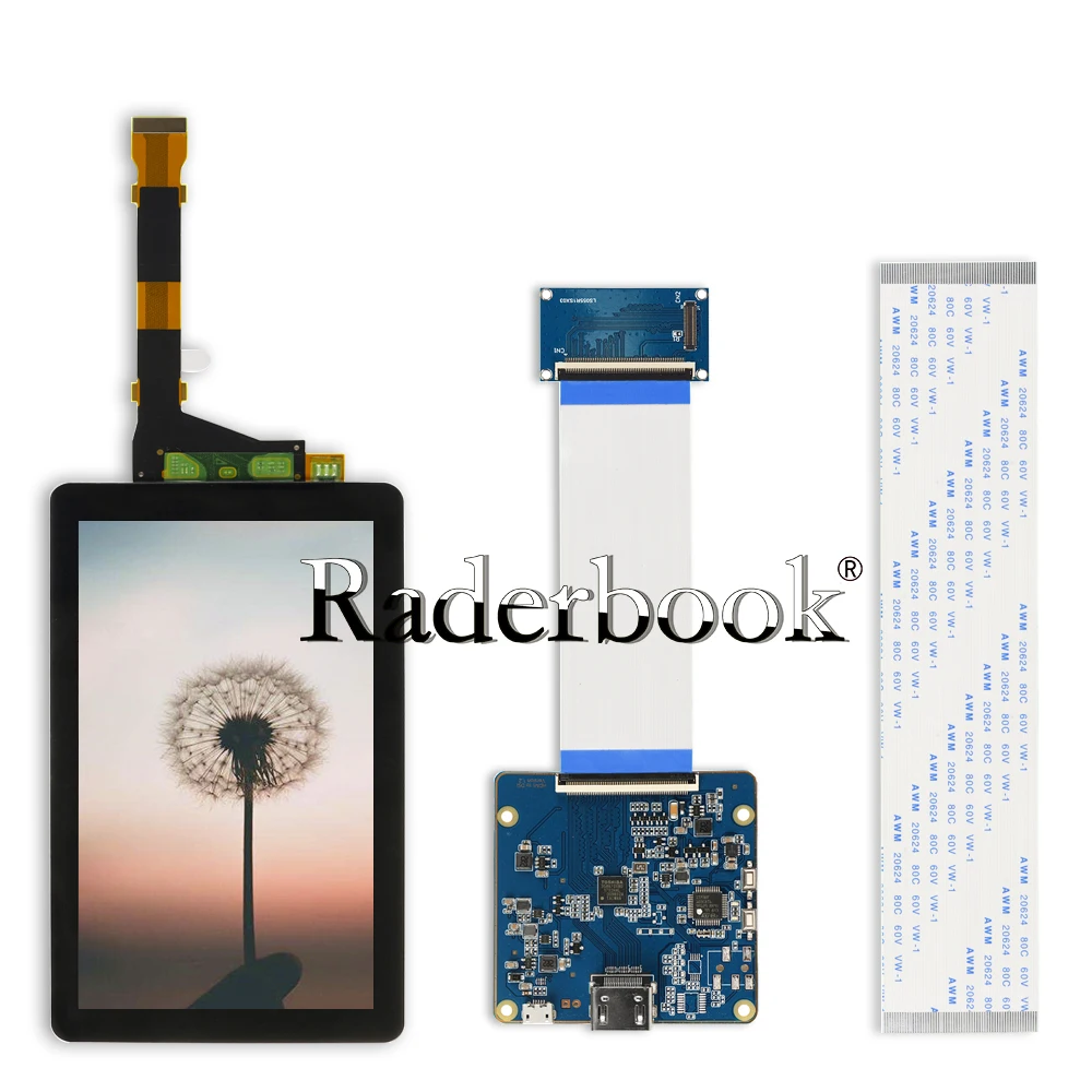 Tela Lcd de 5.5 Polegadas 2k Hdmi para Mipi Placa de Controle Removível para Impressora Sla com Protetor de Tela e Luz de Fundo