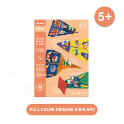 Mideer avión plegable para niños, papel divertido, Origami colorido, bebé, juguetes educativos para edades tempranas hechos a mano, más de 5 años
