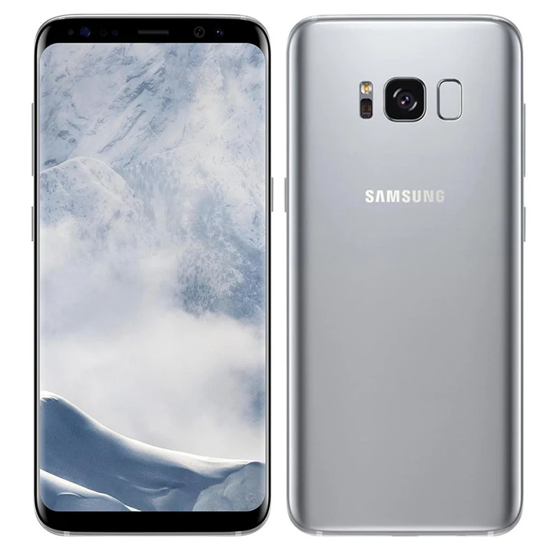 Samsung Galaxy S8 Plus,, 4G LTE, мобильный телефон, четыре ядра, 6,2 дюймов, МП, 4 Гб ram, 64 ГБ rom, смартфон с отпечатком пальца - Цвет: Silver