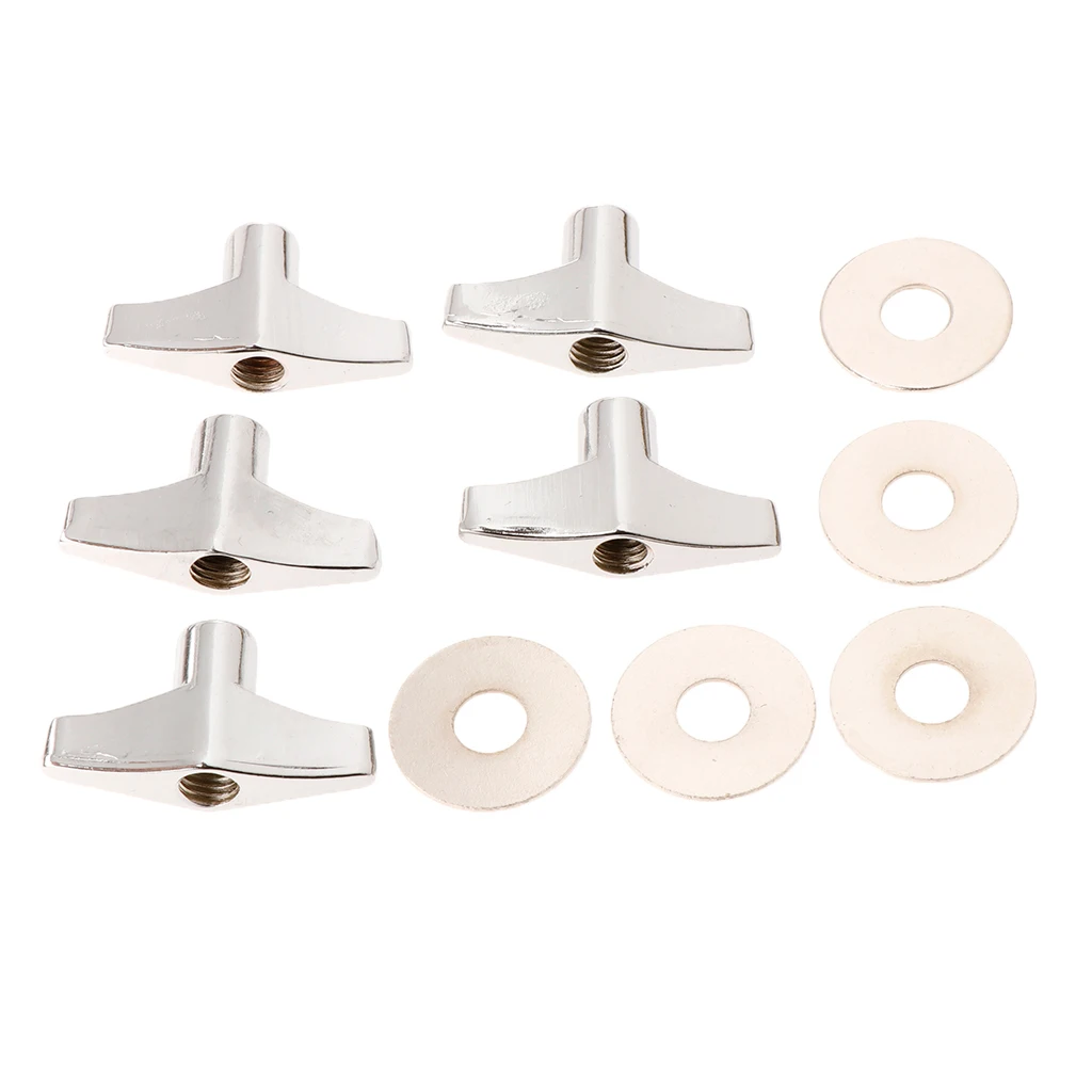 5pcs Metal Drum Stands Wingnut Drum Cymbal Rack Wing Nut with Washers 5pcs Metal Drum Stands Wingnut Drum Cymbal Rack Wing Nut with Washers