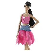 Ensemble de vêtements de poupée Barbie Blyth, haut rouge à la mode, costume pour Barbie 1/6 MH CD FR SD Kurhn BJD, accessoires 