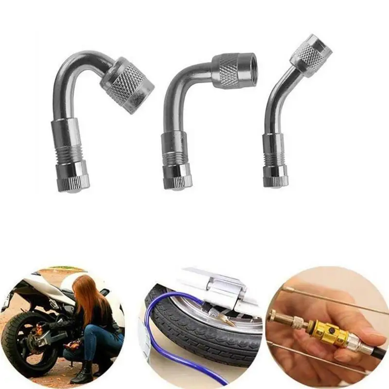 1pcs 45/90/135 Degree Tyre Valve Extension Adaptor Motorcycle Motorbike