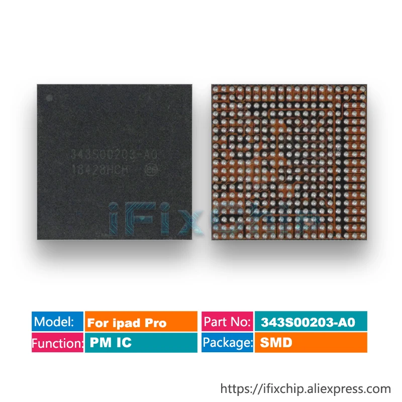1-5pcs/lot 343S00203 343S00203-A0 PMU PM IC for IPAD 2018 A1893 Power PMIC charging Chip | Электронные компоненты и