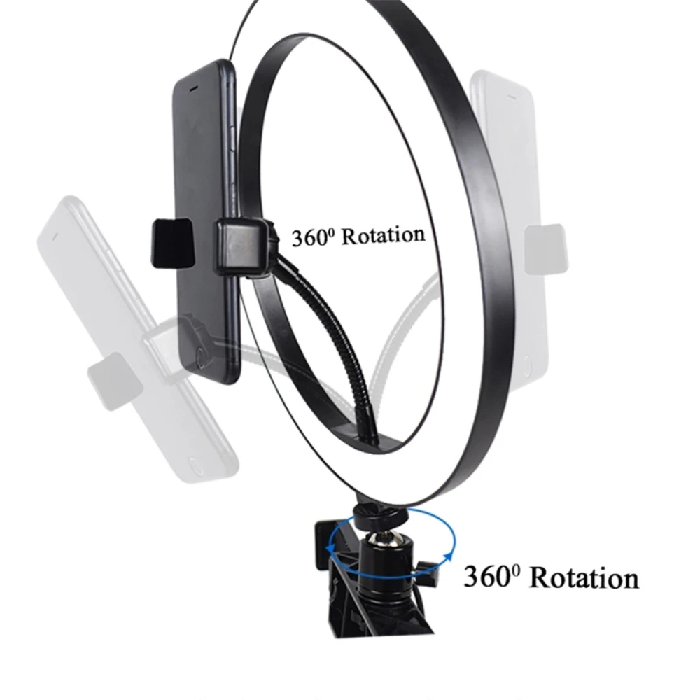 2 adjustable angle ring light