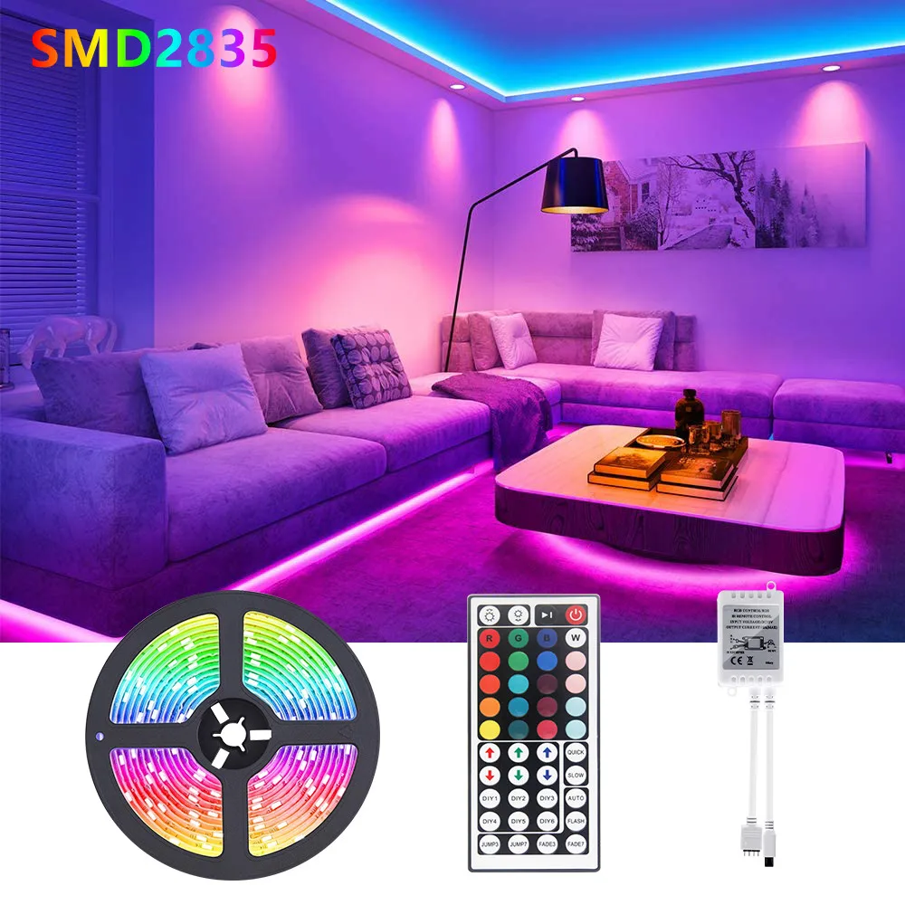 

Neon Flexible Strip Light Ribbon Lamp Tape RGB LED Strip 2835SMD rgb Decoration Lighting Festival Party Bedroom TV LED Backlight