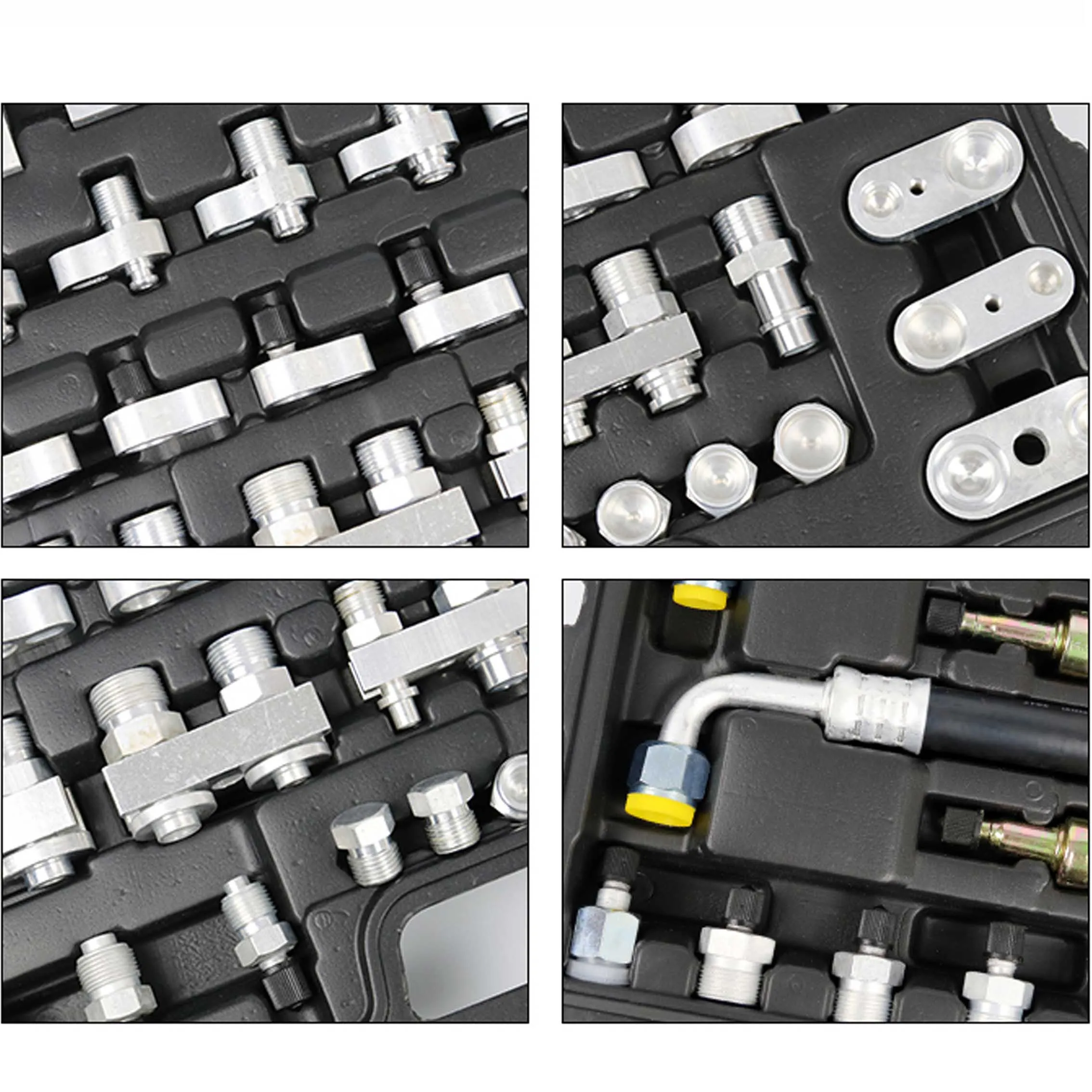 Auto Air Conditioning Refrigerant Pipeline Leak Detection Connector For Trucks Construction vehicles Excavators Mini Vehicles