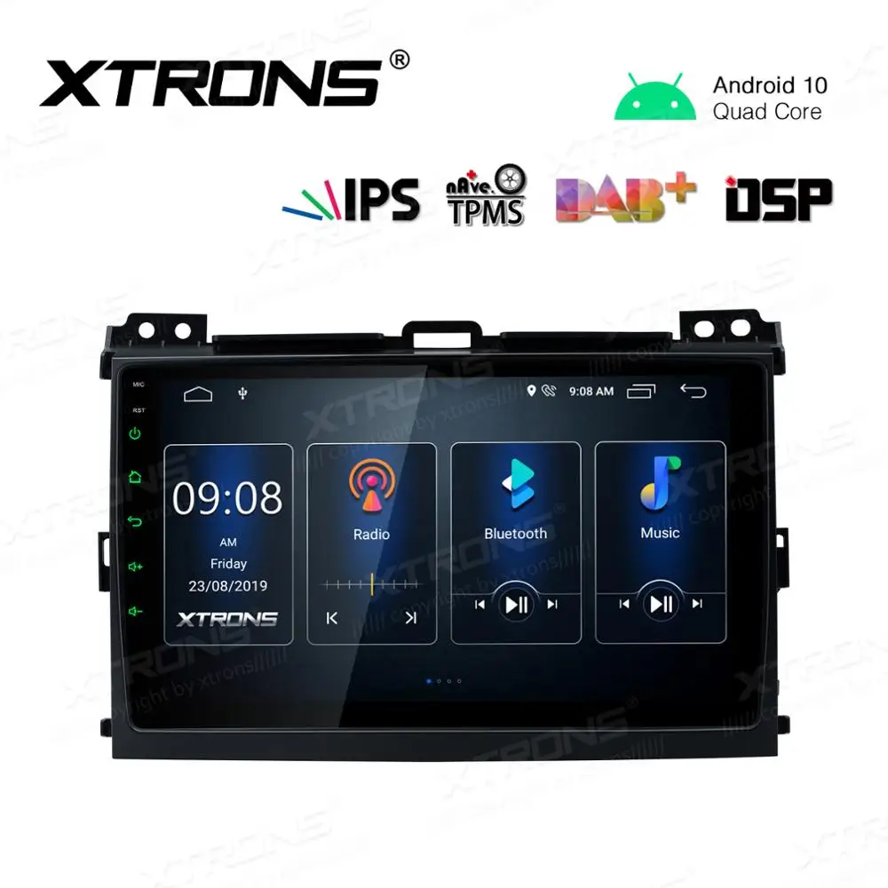 9 &quotIPS Android Q DSP Автомобильный мультимедийный стерео плеер GPS DVR радио для Toyota Land