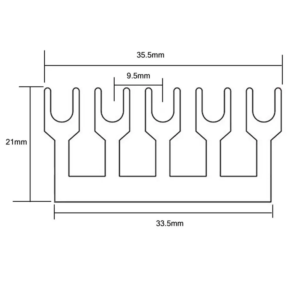 600V 15Amp 5 Positions Double Row Screw Block with Terminal Barrier Strips