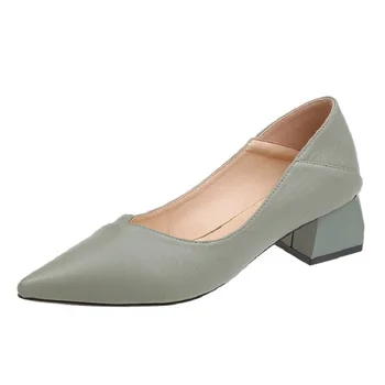 

High heel women 2020 spring shoes new wild pointed pointed shallow mouth women's shoes