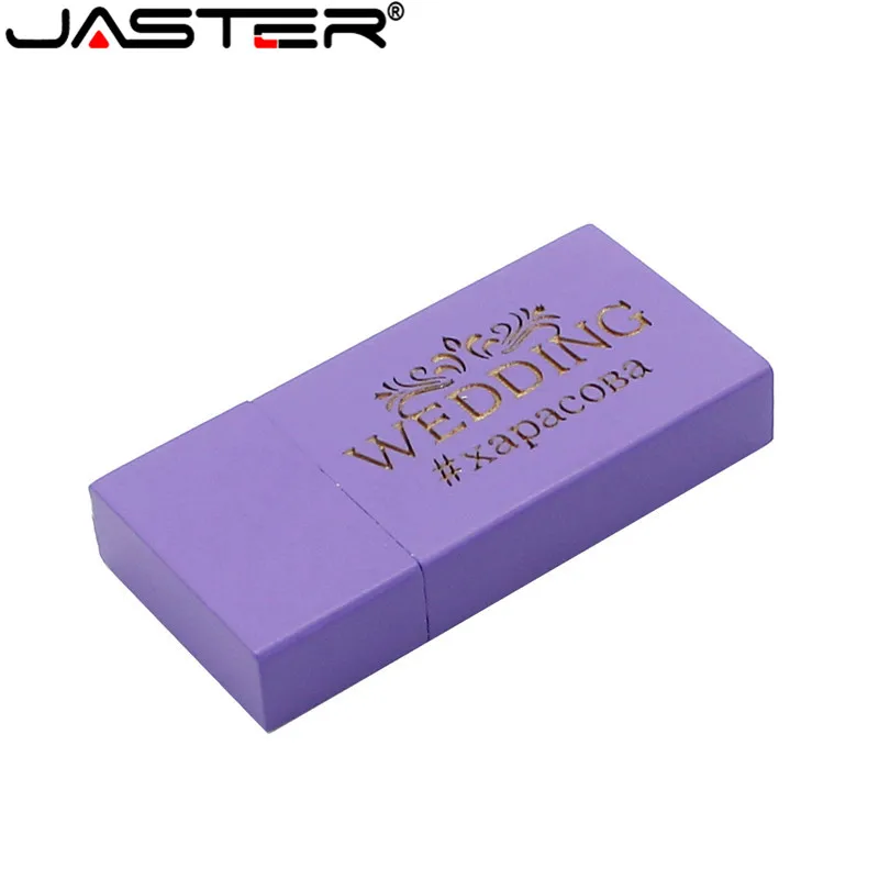 JASTER Новый Пользовательский логотип Деревянный Цветной с покрытием USB 2 0 флэш