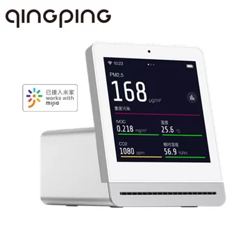 

Xiaomi Qingping Air Detector Retina Touch IPS Screen Mobile Touch Operation Mijia APP Pm2.5 Air Monitor for Indoor & Outdoor