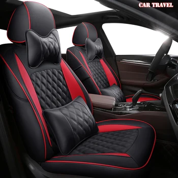 

CARTRAVEL Custom leather car seat cover for Skoda Octavia 2 a7 a5 Fabia Superb Rapid Yeti car seats protector car cushion