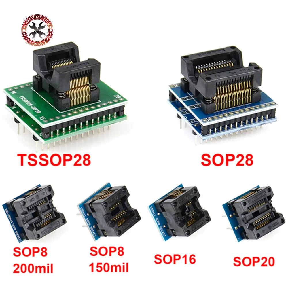 6 шт TSSOP28 SSOP28 SOP28-DIP28 адаптер SOP20 SOP16 SOP8 150mil 200mil для DIP8 совместимj tssop20 ssop20 tssop8 разъем |
