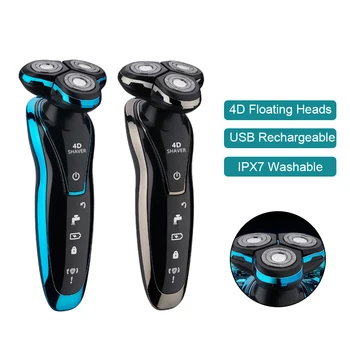 

Portable Electric Shaver Razor For Men IPX7 Washable Rechargeable Beard Trimmer Face Shaving Beard Machine Shaver Trimmer