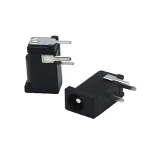 100Pcs Heiße Verkäufe Hohe Qualität DC-002 0.3A 50V Schwarz DC Power Jack Buchse Stecker DC002 3,5*1,3mm 1,3 buchse(China)
