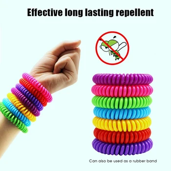 

New 10PCS Anti Mosquito Insect Bugs Band Bracelet Safe Mosquito Repellent Bracelet Waterproof Wrist Band Outdoor Baby Protection