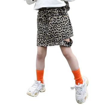

Big Child Leopard Skirt Children Unique Design Four Seasons Short Skirts 2-12yrs Girl Fashion Miniskirts Girls Skirts for Kids
