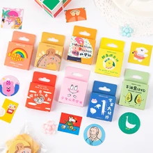 

46Pcs/box Kawaii Colorful Rainbow Stickers Set Scrapbooking Planner Cute Lovely Fruit Animal Stationery