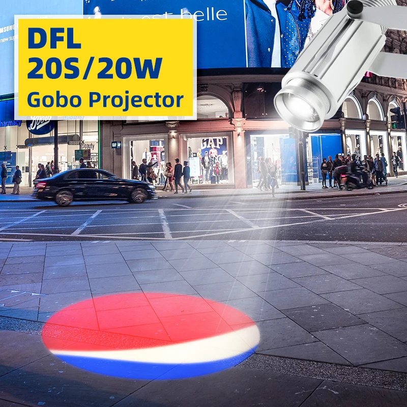 

LDLG Laser Logo Projector Custom 20W Lightweight Static Image Advertising Projection Light Store marketing y publicidad 90-240V