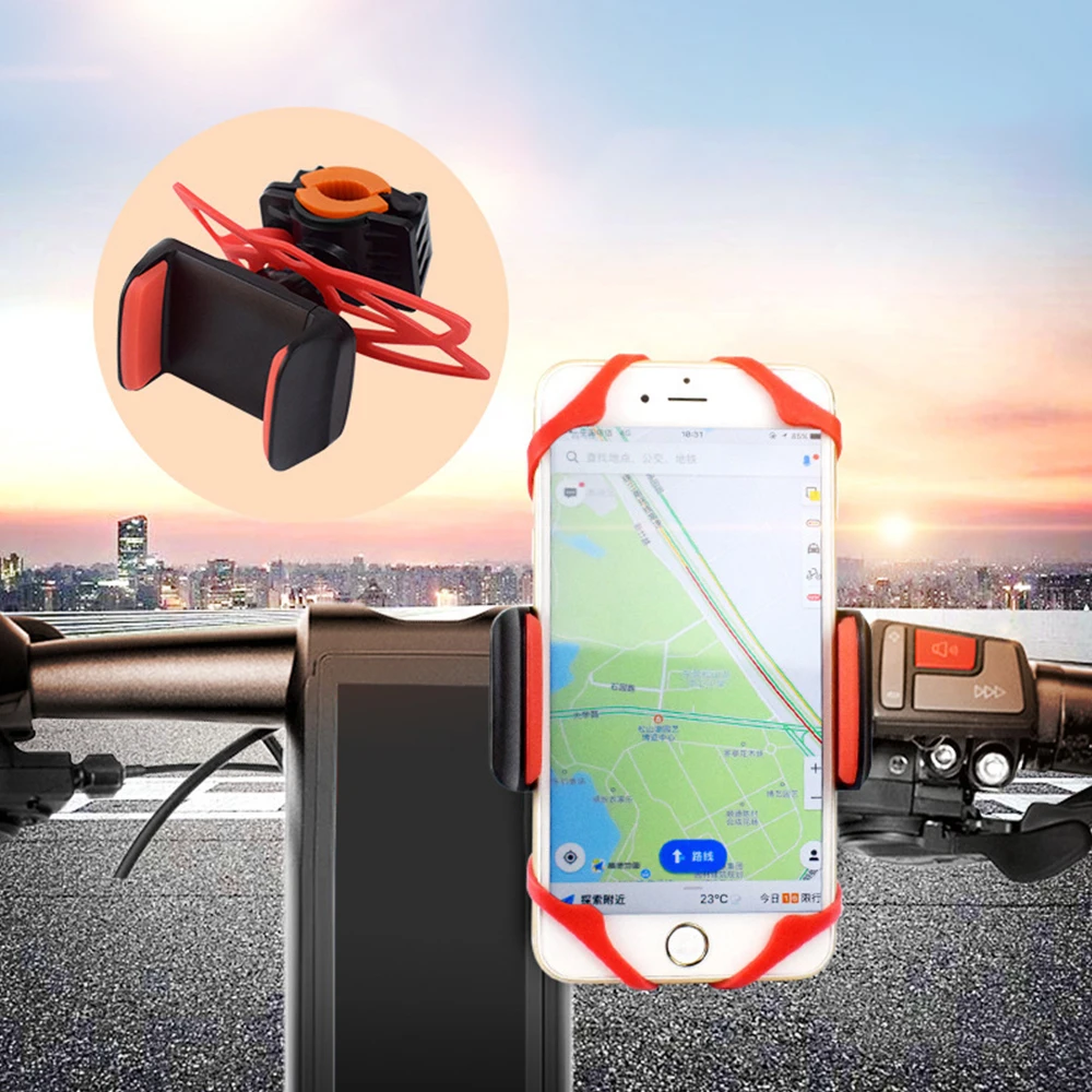 Universal Handlebar Holder Phone Mount Bracket for ATV GPS Bicycle Motorcycle
