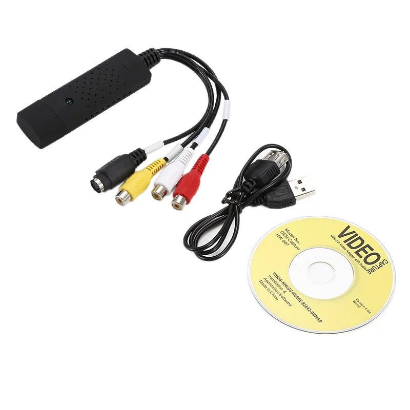 Адаптер USB EasyCAP для видеозахвата ТВ DVD VHS Captura De V Deo Аудио AV компьютера/CC TV камеры 2 0