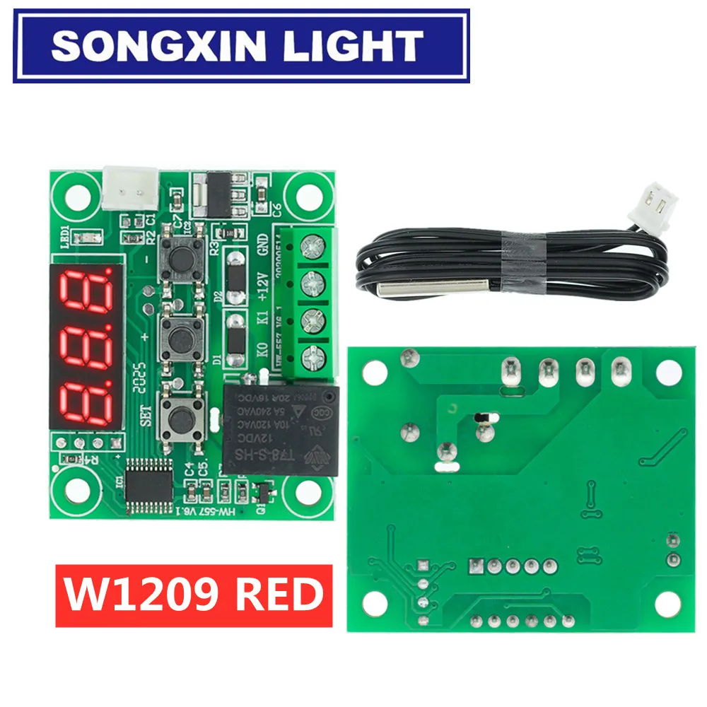 50-110°C Sensor DC12V W1209 Digital thermostat Temperature Controler 
