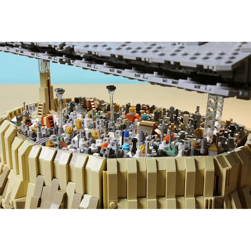 BuildMoc новый звездный Круизный корабль войны Империя над Jedha City MOC 5000 шт