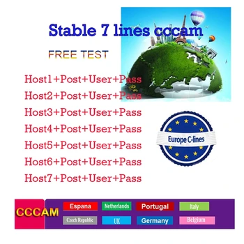 

Europe 7 Lines Cccam 7 Europe Full HD 2 Year Cccams for Europe Use for Satellite TV Receiver DVB-S2 hd CCCAM
