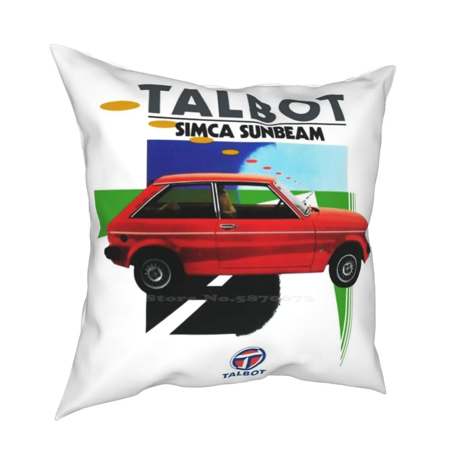 Talbot Sunbeam Funny Cute Decor Square Federa Talbot Sunbeam Simca Chrysler Rootes Group Hatchback Hot Hatch Boy Racer