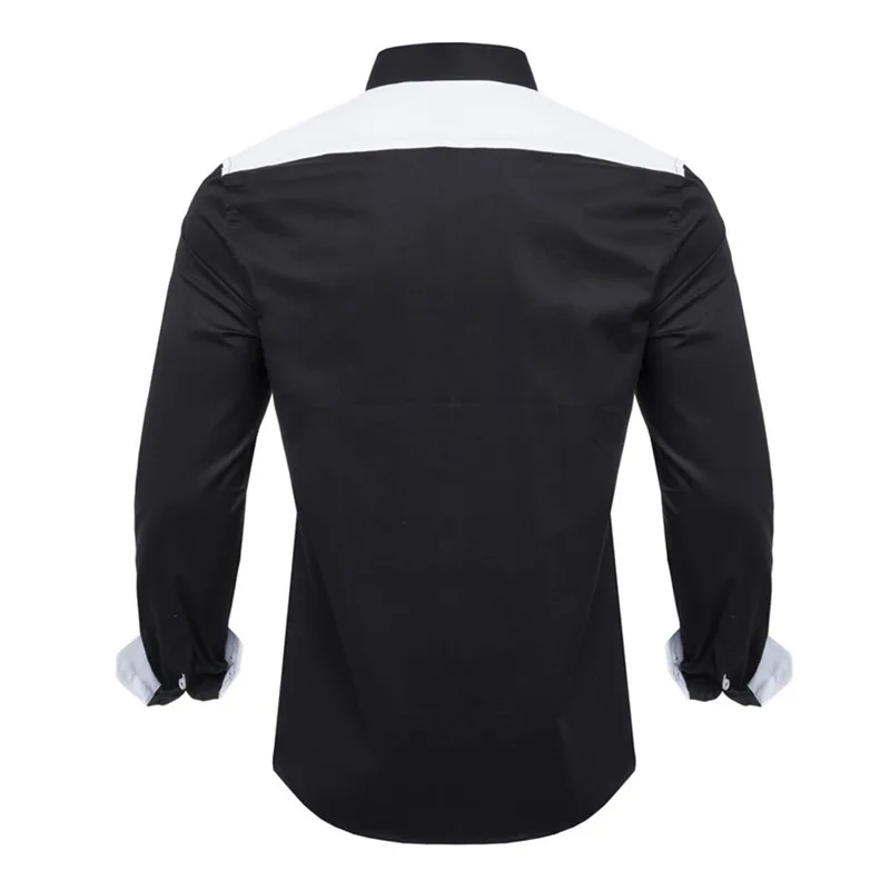 VISADA JUANA, мужские рубашки, приталенные мужские повседневные рубашки с длинным рукавом, лоскутные рубашки, мужская одежда Y58