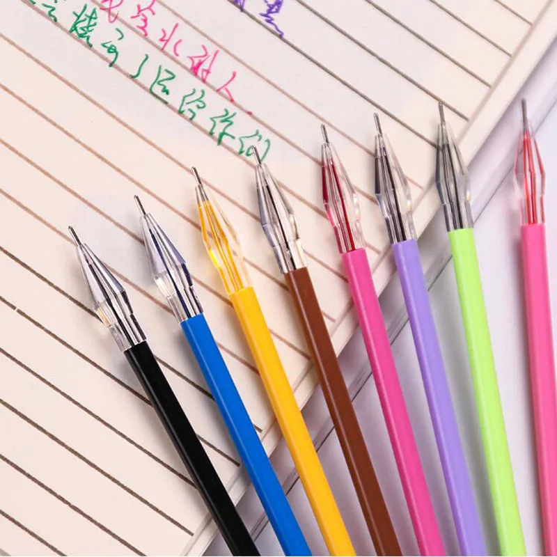 JONVON-bolígrafos SATONE, material escolar kawaii, Color coreano, 12  bolígrafos, papelería, vaca linda, diamante, 0,5, útiles escolares -  AliExpress