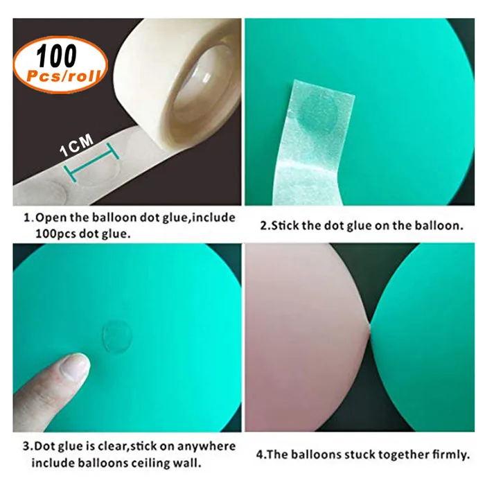 100Pcs Glue Roll 16 дюймов Счастливого Рождества воздушный шар из фольги буквы рождественские украшения для дома Рождественская елка Снеговик Санта Клаус воздушный шар поставки - Цвет: 100Pcs Glue Roll
