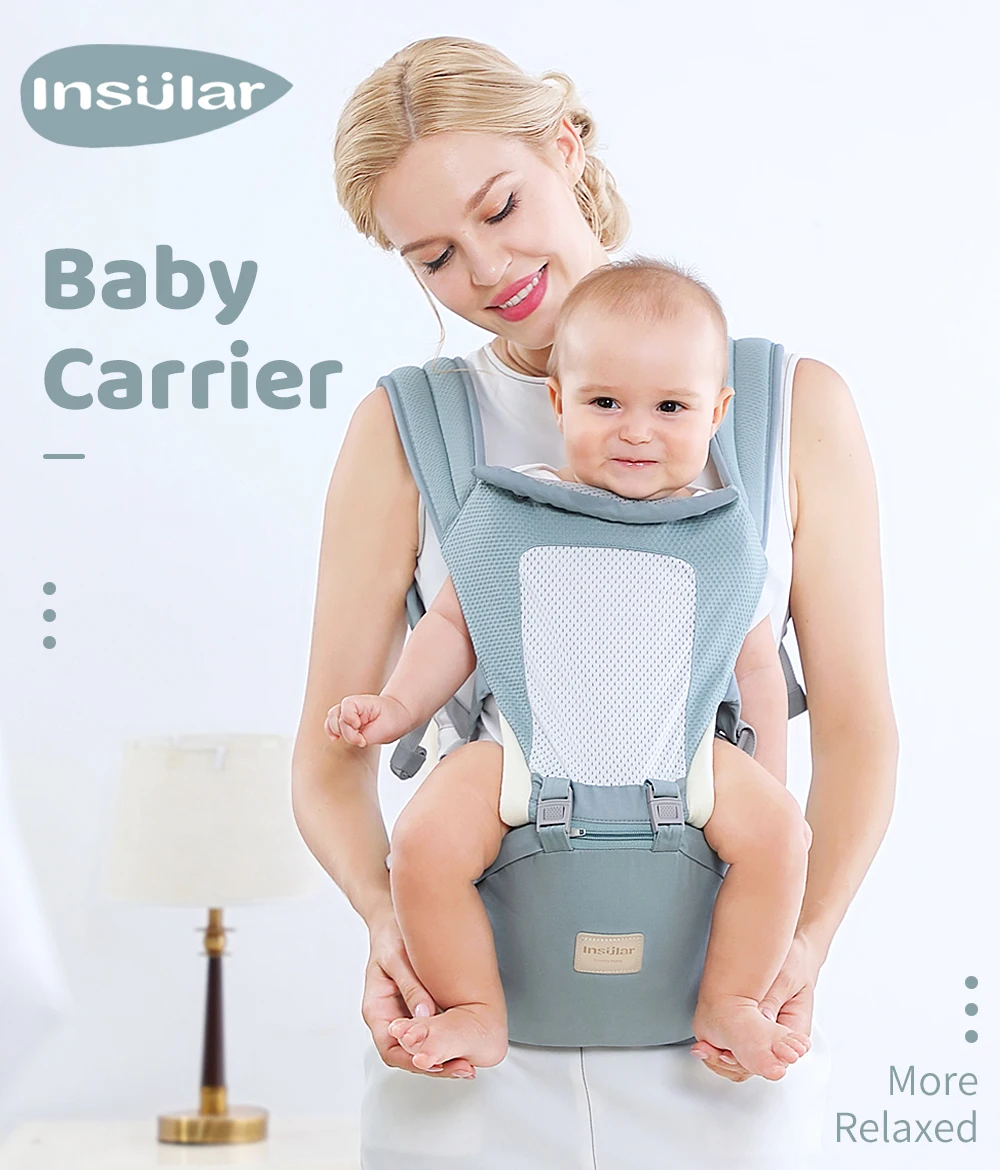 insular ergonômico portador de bebê infantil criança hipseat estilingue frente enfrentando canguru envoltório do bebê portador para curso do bebê meses