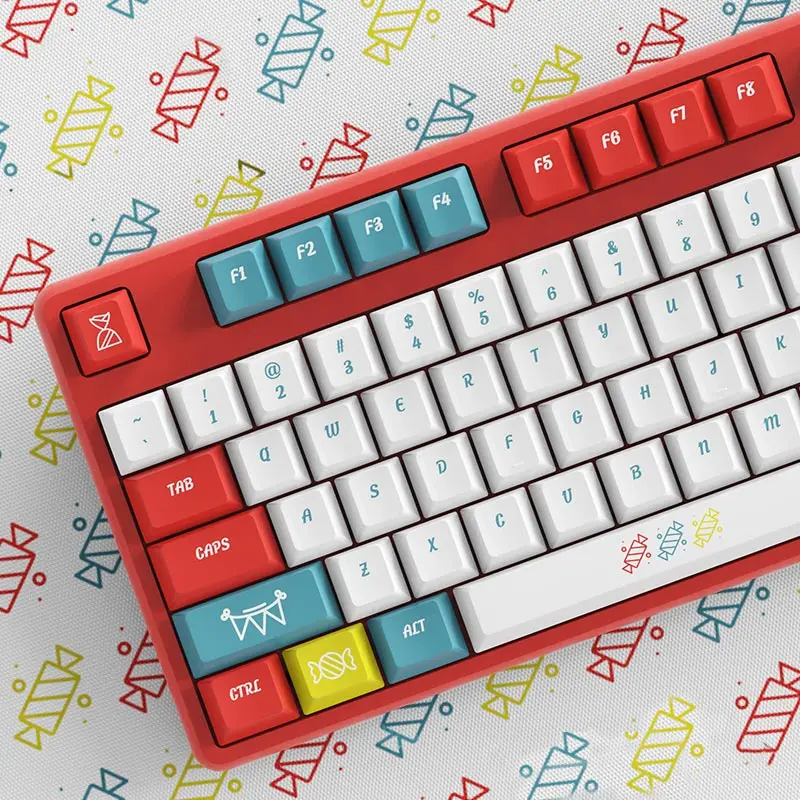 Color Toffee Pudding Keycap PBT Dye Sublimation Mechanical Keyboard Key Cap XDA/ Cherry Profile ANSI ISO MX Switches for 60%/104 |