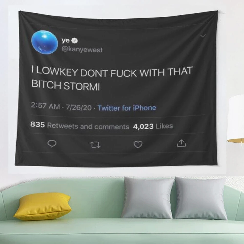 Kanye Tweet Tapestry India Mandala Tapestry Wall Hanging Boho Decor Wall Cloth Tapestries