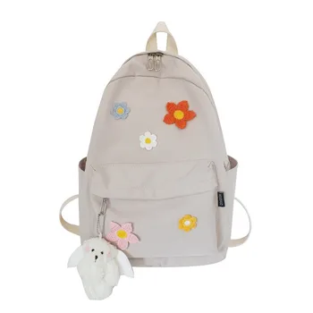 

2020 women 3 d flowers canvas backpacks casual travel bags large size school bags for high school students drop shipping MN1734