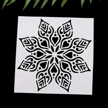 

16pcs/set Mandala Drawing Template Ruler Stencil Painting Board DIY Album Decor M17F