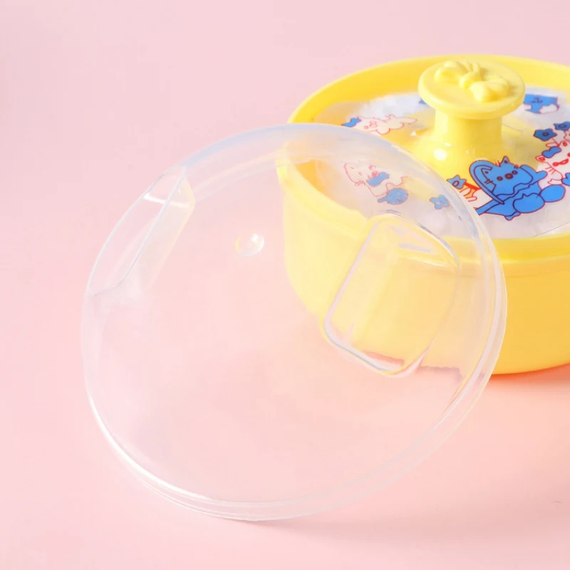 Baby Soft Face Body Cosmetic Powder Puff New High Quality talcum powder Sponge Box Case Container 1PCS
