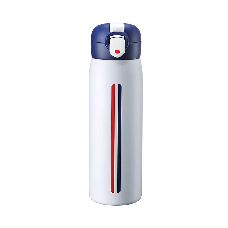 Stainless Steel Vacuum Insulated Thermos Mug Water Bottle Tumbler Office Coffee Tea Thermal Cup Leakproof Travel Portable 520ml