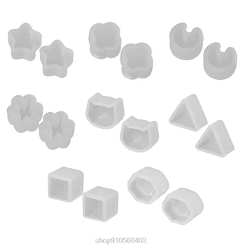 

8 Pair/set UV Resin Silicone Molds DIY Crystal Epoxy Mold Small Earrings Stud Making Mould R1WE O5 20 Dropshipping