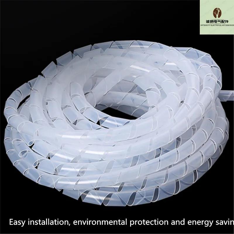 4 мм-30 мм оболочка обмотки трубки спиральный диапазон Cache Кабельный Шнур провода